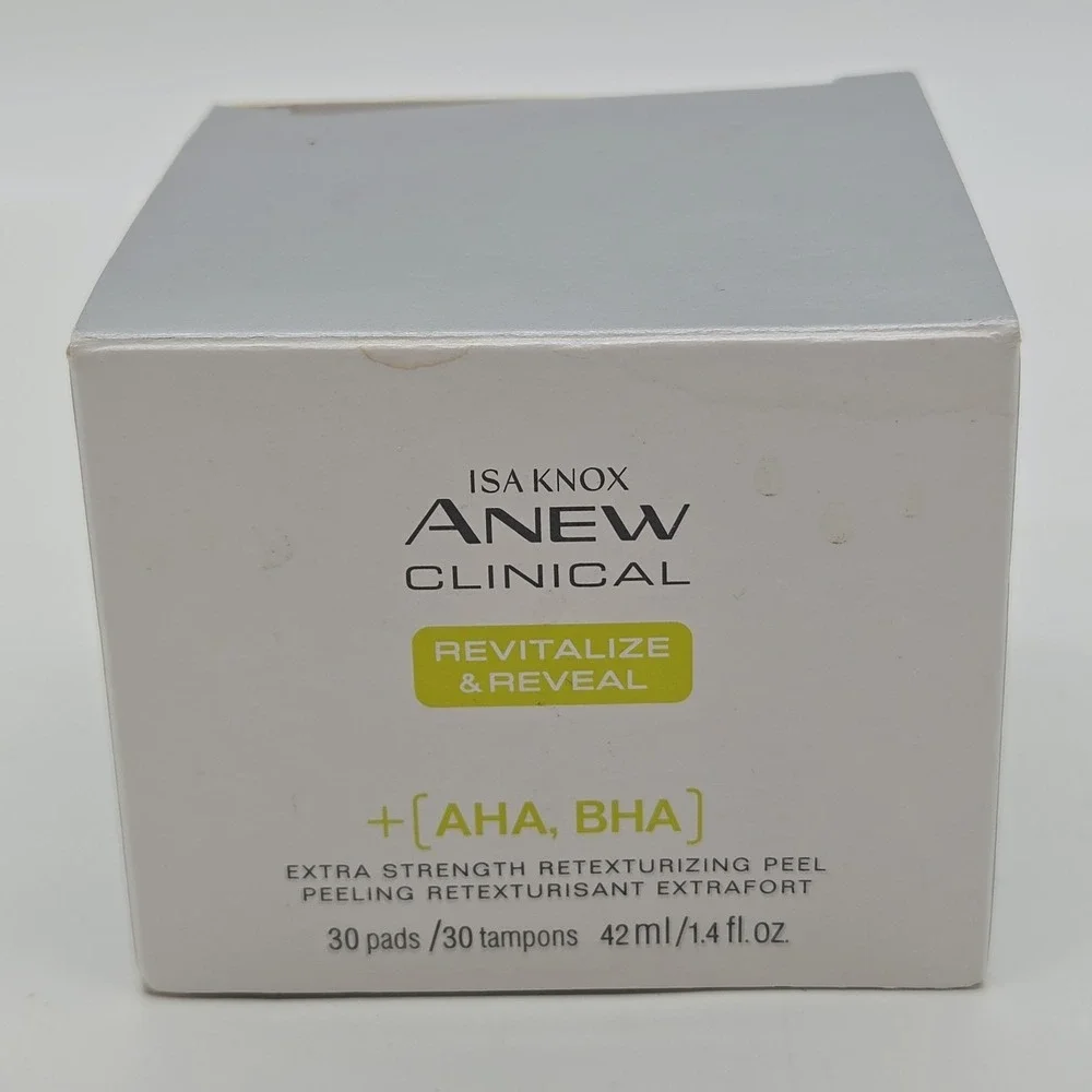 Avon Isa Knox Anew Clinical Revitalize & Reveal Xtra Strength Retexturizing Peel